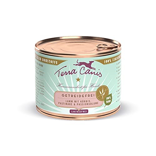 Terra Canis Lamm, Kürbis, Pastinake & Passionsblume - Getreidefreies Nassfutter, 200g I Premium Hundefutter in 100% Lebensmittelqualität Aller Rohstoffe I Reichhaltig, gesund & glutenfrei von Terra Canis