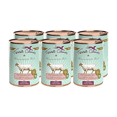 Terra Canis Lamm, Kürbis, Pastinake & Passionsblume - Getreidefreies Nassfutter, 6x400g I Premium Hundefutter in 100% Lebensmittelqualität aller Rohstoffe I Reichhaltig, gesund & glutenfrei von Terra Canis