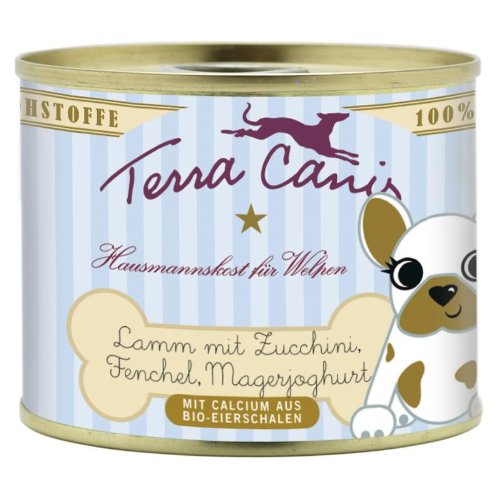 Terra Canis | Lamm mit Zucchini, Fenchel und Magerjoghurt für Welpen | 12 x 200 g von Terra Canis