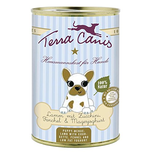 Terra Canis | Lamm mit Zucchini, Fenchel und Magerjoghurt für Welpen | 12 x 400 g von Terra Canis