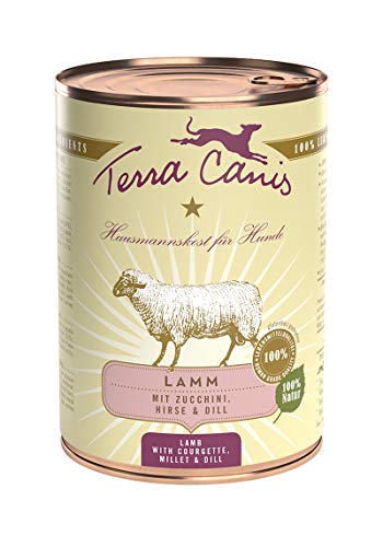 Terra Canis Lamm mit Zucchini, Hirse und Dill, 12er Pack (12 x 400 g) von Terra Canis