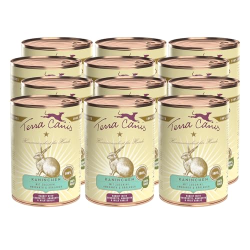 Terra Canis Nassfutter Classic Kaninchen (12x400g) von Terra Canis