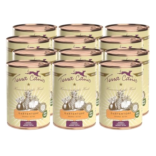 Terra Canis Orange Detox - Gartentopf, 12x400g I Premium Hunde-Nahrungsergänzung in 100% Lebensmittelqualität Aller Rohstoffe von Terra Canis