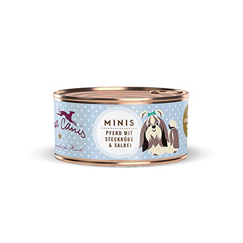 Terra Canis Pferd, Steckrübe, Fenchel & Salbei Mini-Hunde Nassfutter, 100g I Premium Hundefutter in 100% Lebensmittelqualität Aller Rohstoffe I Kalziumreich, gesund, Getreide- & glutenfrei von Terra Canis