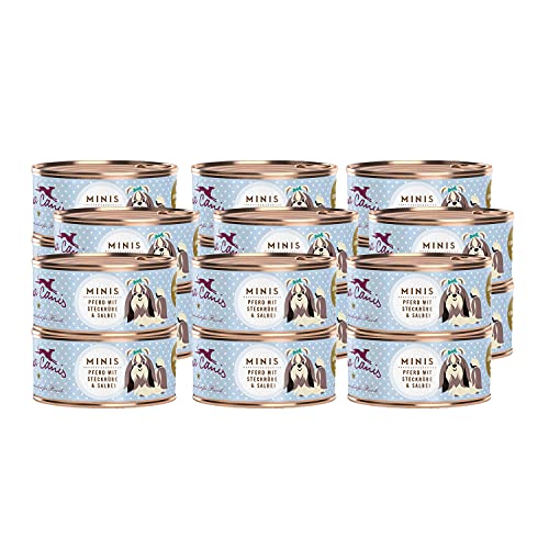 Terra Canis Pferd, Steckrübe, Fenchel & Salbei Mini-Hunde Nassfutter, 18x100g I Premium Hundefutter in 100% Lebensmittelqualität aller Rohstoffe I Kalziumreich, gesund, Getreide- & glutenfrei von Terra Canis