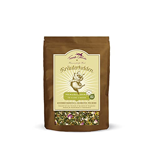 Terra Canis Primaballerina für Gelenke & Knochen - Kräuterhelden, 100g I Unterstützung mit der Kraft der Natur I Nahrungsergänzung mit Gesundheitskräutern & Bachblüten für Hunde von Terra Canis