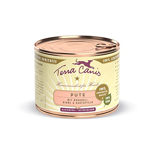 Terra Canis Pute, Brokkoli, Birne & Kartoffel - Classic Nassfutter, 200g I Premium Hundefutter in 100% Lebensmittelqualität Aller Rohstoffe I Reichhaltig & gesund, allergen- & getreidearm, glutenfrei von Terra Canis