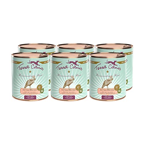 Terra Canis Pute, Sellerie, Kürbis & Brunnkresse - Getreidefreies Nassfutter, 6x800g I Premium Hundefutter in 100% Lebensmittelqualität aller Rohstoffe I Reichhaltig & gesund, allergenarm & glutenfrei von Terra Canis