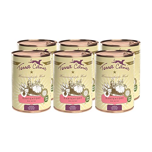 Terra Canis Red Detox - Gartentopf, 6x400g I Premium Hunde-Nahrungsergänzung in 100% Lebensmittelqualität aller Rohstoffe von Terra Canis