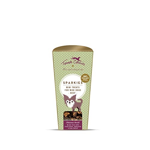 Terra Canis Rind - Mini Treats Sparkies, 100g I Premium Hundesnack speziell für Mini Hunde & Welpen in 100% Lebensmittelqualität Aller Rohstoffe I Getreidefrei von Terra Canis