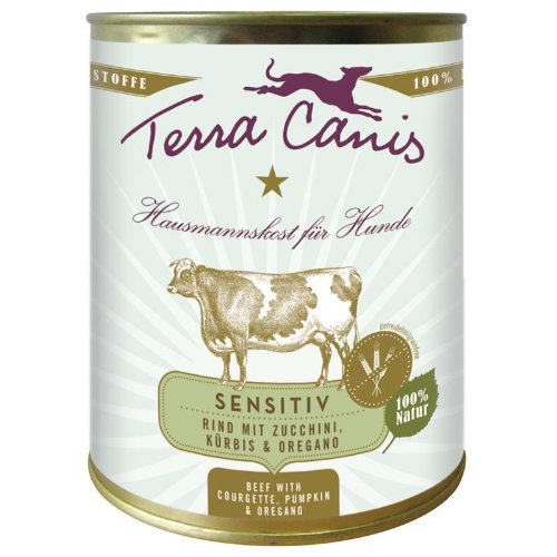 Terra Canis | Rind mit Zucchini, Kürbis und Oregano, getreidefrei | 6 x 800 g von Terra Canis