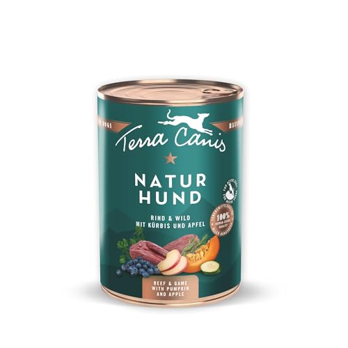 Terra Canis Rind & Wild mit Kürbis, Apfel und Blaubeere - Naturhund, 400g | Premium Hundefutter in 100% Lebensmittelqualität Aller Rohstoffe | Getreide- & glutenfrei von Terra Canis