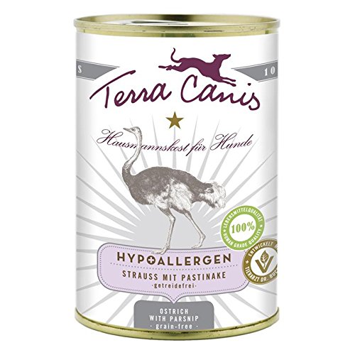 Terra Canis | Strauß mit Pastinake / Hypoallergen | 6 x 400 g von Terra Canis