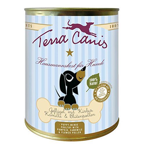 Terra Canis | Welpe Huhn mit Kürbis, Kamille und Blütenpollen | 6 x 800 g von Terra Canis