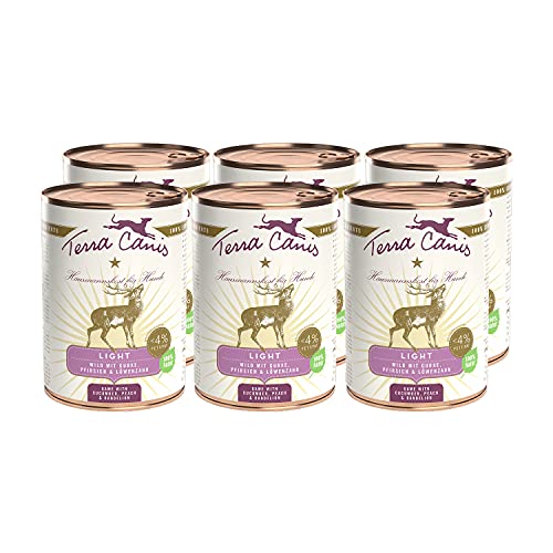 Terra Canis Wild, Gurke & Pfirsich - Light Nassfutter, 6x400g I Premium Hundefutter in 100% Lebensmittelqualität Aller Rohstoffe I Kalorien- & fettreduziert, Getreide- & glutenfrei von Terra Canis