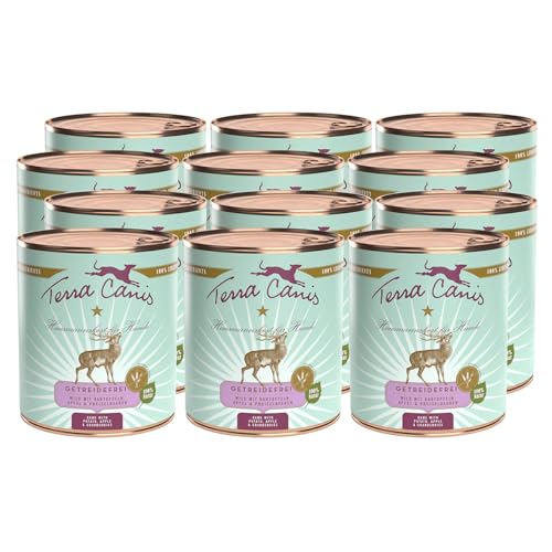 Terra Canis Wild, Kartoffel, Apfel & Preiselbeere - Getreidefreies Nassfutter, 12x800g I Premium Hundefutter in 100% Lebensmittelqualität Aller Rohstoffe I Reichhaltig, gesund & glutenfrei von Terra Canis