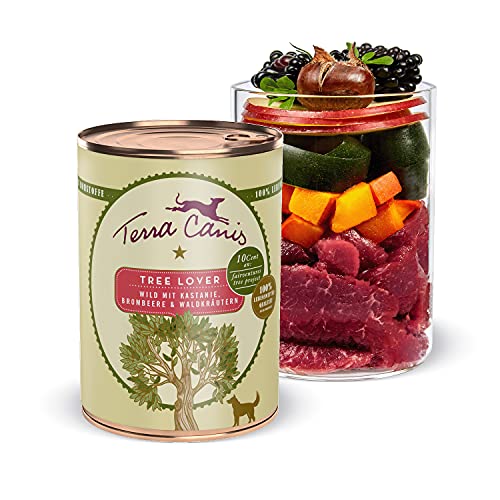 Terra Canis Wild, Kastanie, Brombeere & Waldkräutern - Love The Planet, 400g I Tree Lover Menü I Premium Hundefutter I Getreidefrei & leicht verdaulich von Terra Canis