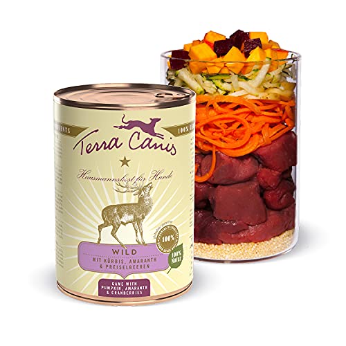 Terra Canis Wild, Kürbis & Preiselbeere - Classic Nassfutter, 400g I Premium Hundefutter in 100% Lebensmittelqualität aller Rohstoffe I Reichhaltig & gesund, allergen- & getreidearm, glutenfrei von Terra Canis