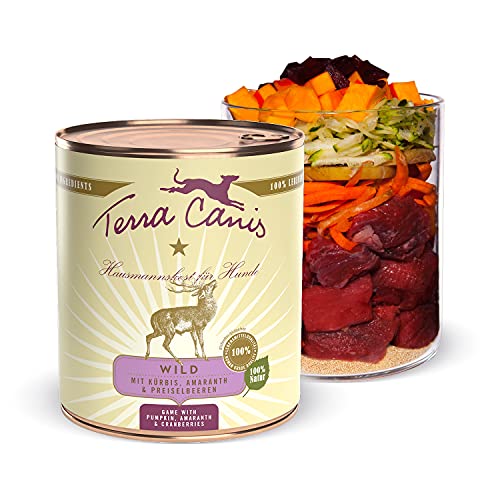 Terra Canis Wild, Kürbis & Preiselbeere - Classic Nassfutter, 800g I Premium Hundefutter in 100% Lebensmittelqualität Aller Rohstoffe I Reichhaltig & gesund, allergen- & getreidearm, glutenfrei von Terra Canis