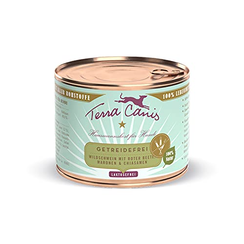 Terra Canis Wildschwein, Rote Bete, Maronen & Chiasamen - Getreidefreies Nassfutter, 200g I Premium Hundefutter in 100% Lebensmittelqualität Aller Rohstoffe I Reichhaltig, gesund & glutenfrei von Terra Canis