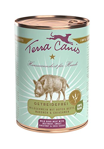 Terra Canis | Wildschwein mit Roter Bete, Marone und Chiasamen | getreidefrei | Nassfutter | 400g von Terra Canis