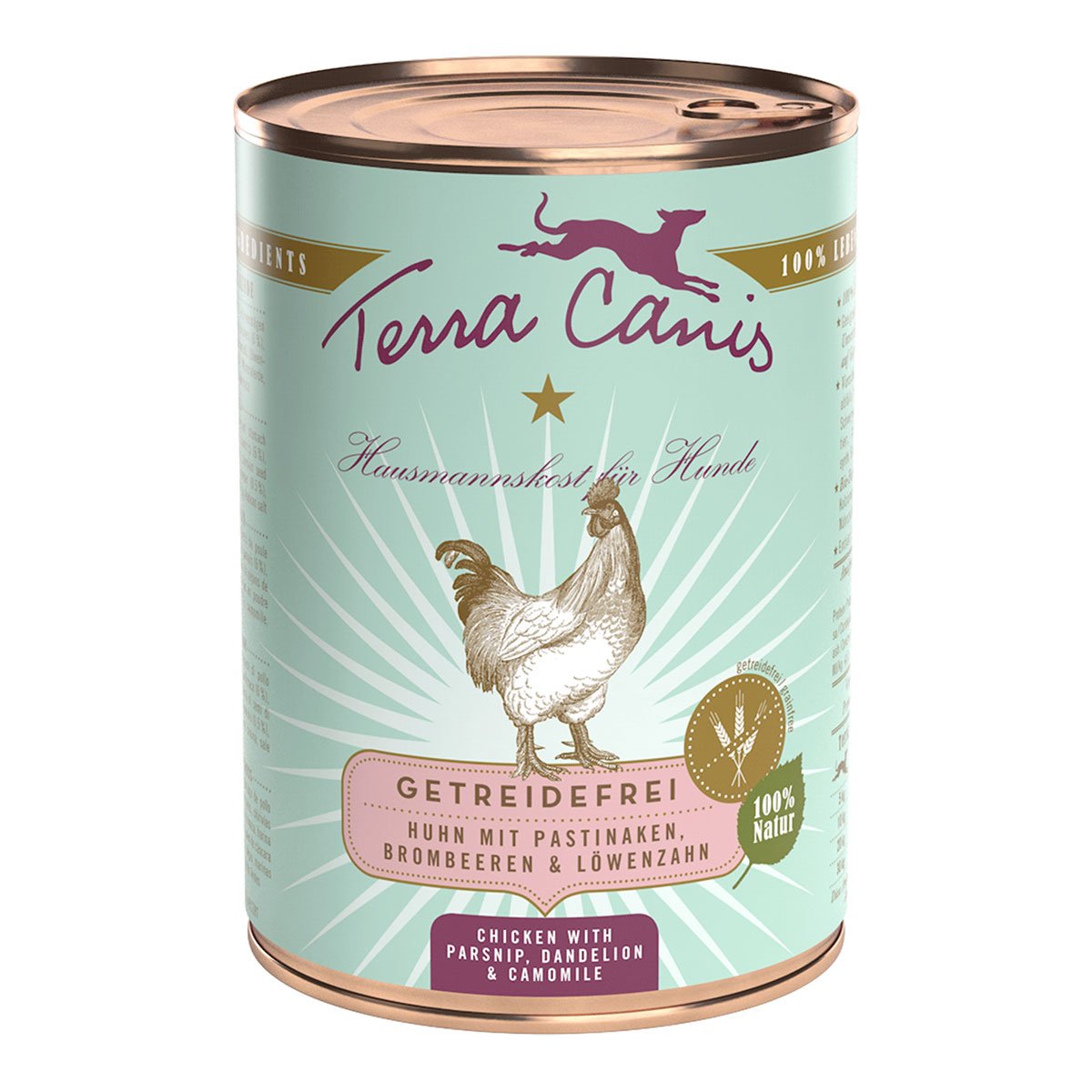 Terra Canis getreidefrei Huhn mit Pastinaken, Brombeeren und Löwenzahn 12x400g von Terra Canis