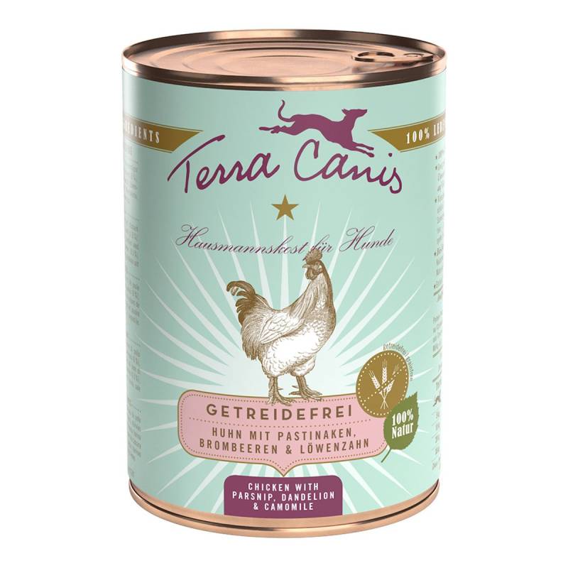 Terra Canis getreidefrei Huhn mit Pastinaken, Brombeeren und Löwenzahn 6x400g von Terra Canis