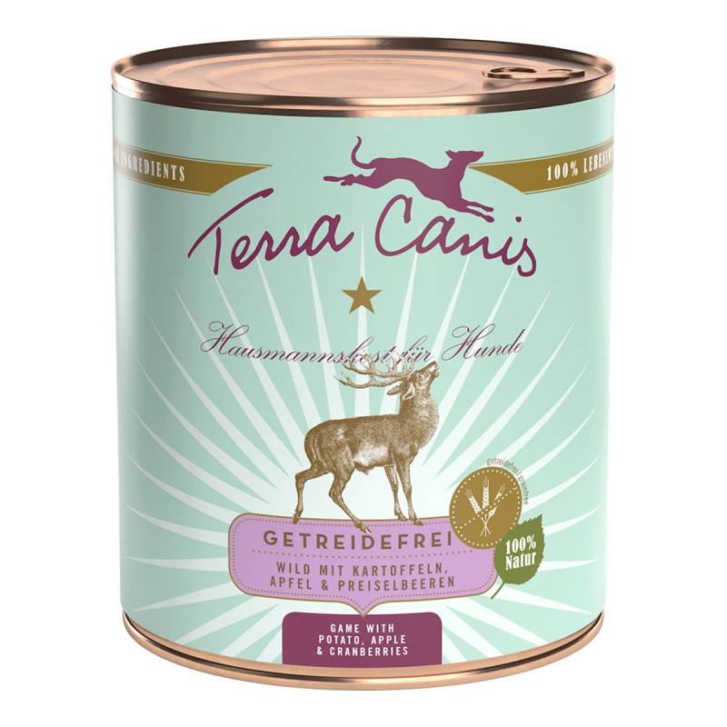 Terra Canis getreidefrei Wild mit Kartoffeln, Apfel und Preiselbeeren 6x800g von Terra Canis