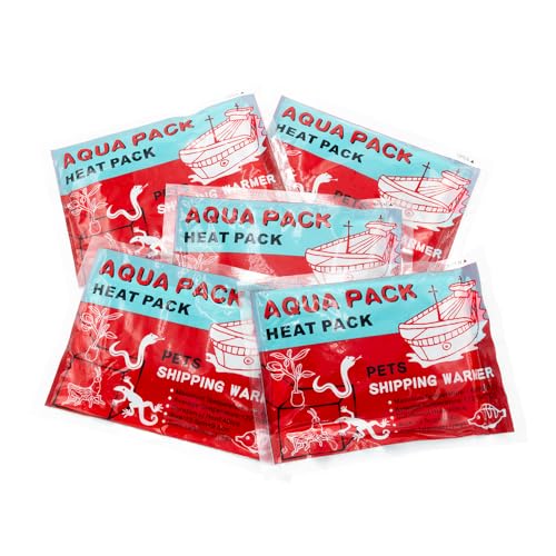 Terra Discount Aqua Pack 40 Stunden selbstgeklebend - Heat Pack für den Versand von Tieren und Pflanzen - Selbstklebende Wärmekissen (5 Stück) von Terra Discount