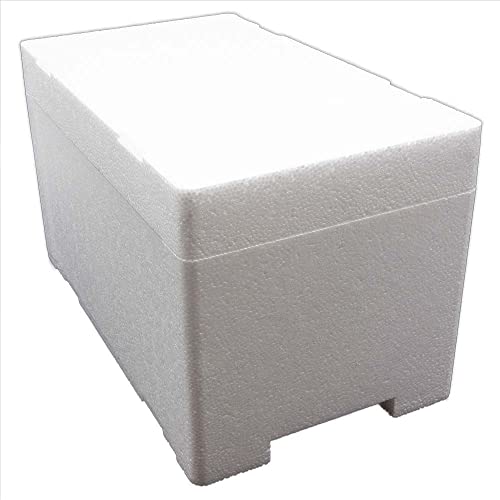 Styroporbox/Thermobox - 8,0 Liter - 38 x 22 x 22 cm/Wandstärke 3 cm - Styrobox von Terra Exotica