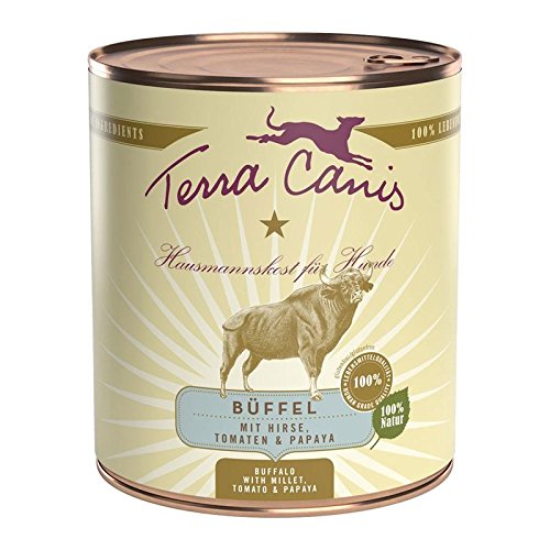 Terra Canis Büffel mit Hirse, Tomate und Papaya, 6er Pack (6 x 800 g) von Terra Canis