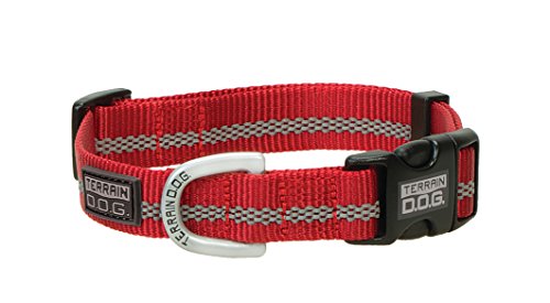 Terrain D.O.G. Reflective Snap-N-Go Adjustable Collar, Medium, Red von Terrain D.O.G.