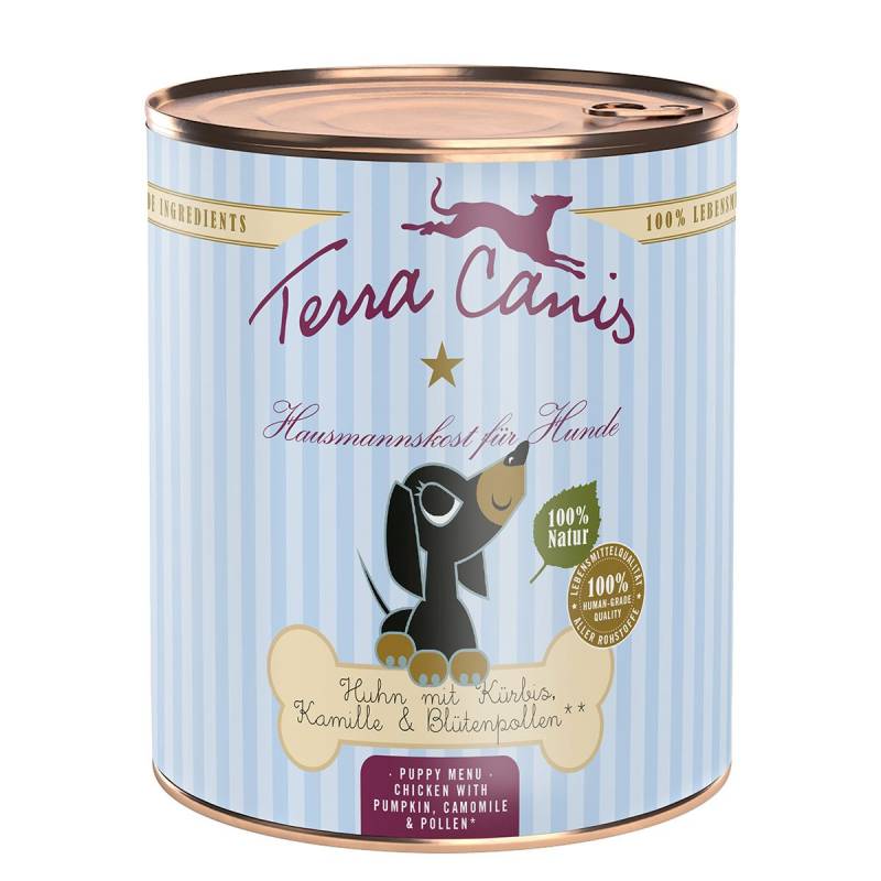 Terra Canis Welpe Huhn mit Kürbis, Kamille & Tomate 6x800g von Terra Canis