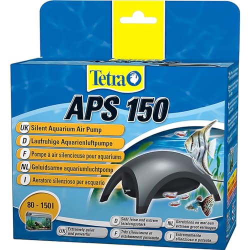 Tetra APS 150 Aquarium Luftpumpe - leise Membran-Pumpe für Aquarien von 80-150 L, schwarz von Tetra