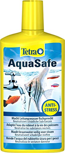 Tetra AquaSafe - Qualitäts-Wasseraufbereiter für fischgerechtes und naturnahes Aquariumwasser, neutralisiert fischschädliche Stoffe im Leitungswasser, 500 ml Flasche von Tetra