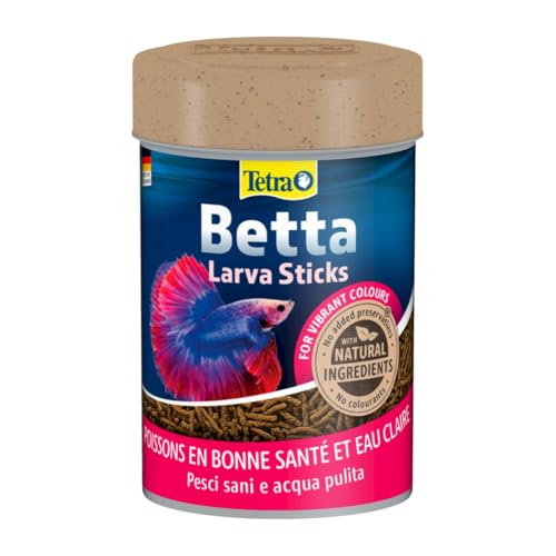 Tetra Betta Larvasticks Futtermittel für Kampffische (Bettas splendens), 85 ml, Stick, Fisch, Kampffisch-Futter, 0.03 kg von Tetra