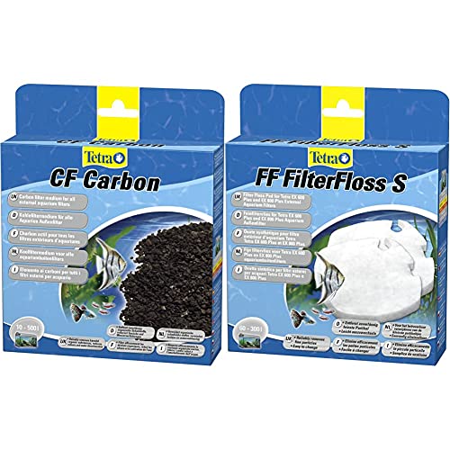 Tetra CF Carbon Kohlefiltermedium - Filtermaterial EX Außenfilter, versch. Größen & FF FilterFloss S - Feinfiltervlies EX Außenfilter von Tetra