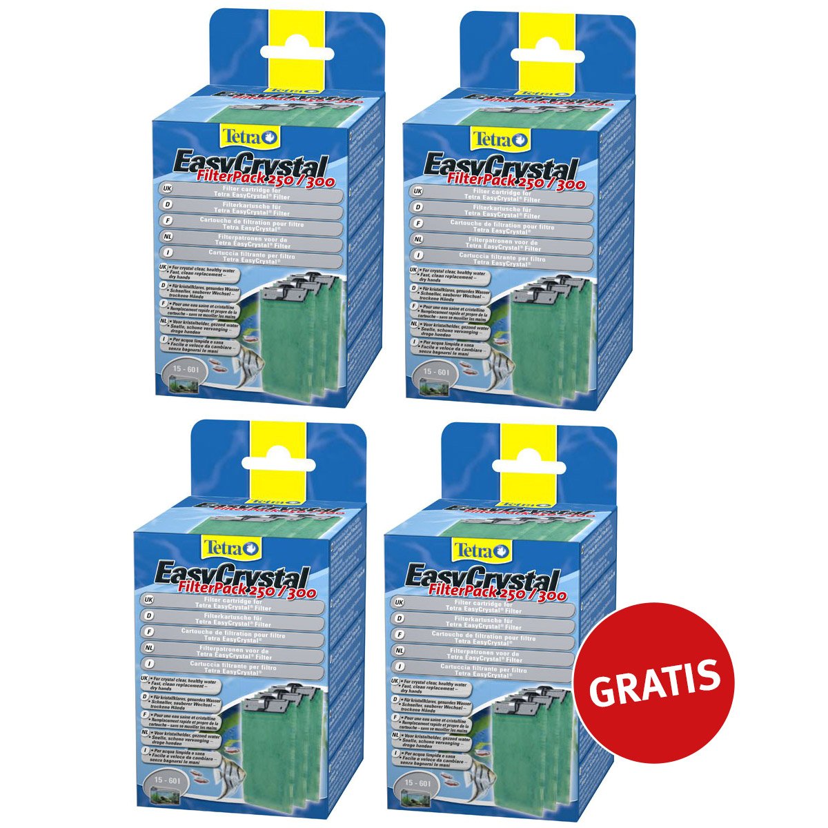 Tetra EasyCrystal Filter Pack 3 plus 1 gratis A250/300 30 von Tetra