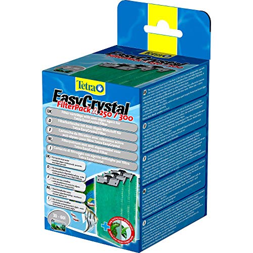 Tetra EasyCrystal Filter Pack A250/300, Filtermaterial mit AlgoStop Depot Anti-Algenwirkstoff, geeignet für Aquarien von 30 bis 60 Liter, 3 Stück, grau Tetra EasyCrystal Filter Pack A250/300, Filtermaterial mit AlgoStop Depot Anti-Algenwirkstoff, geeignet für Aquarien von 30 bis 60 Liter, 3 Stück, grau von Tetra