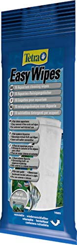 Tetra EasyWipes Reinigungstücher für alle Süß- und Meerwasseraquarien, beseitigt Kalkrückstände, 10 Stück von Tetra