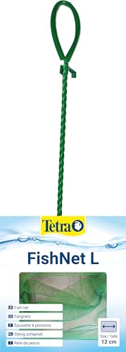 Tetra FN Fish-Net Größe L - hochwertiges Fangnetz aus reißfestem Nylon, der Kescher ermöglicht das leichte und schonende Fangen von Fischen aus dem Aquarium, Netzgroße 12 cm von Tetra