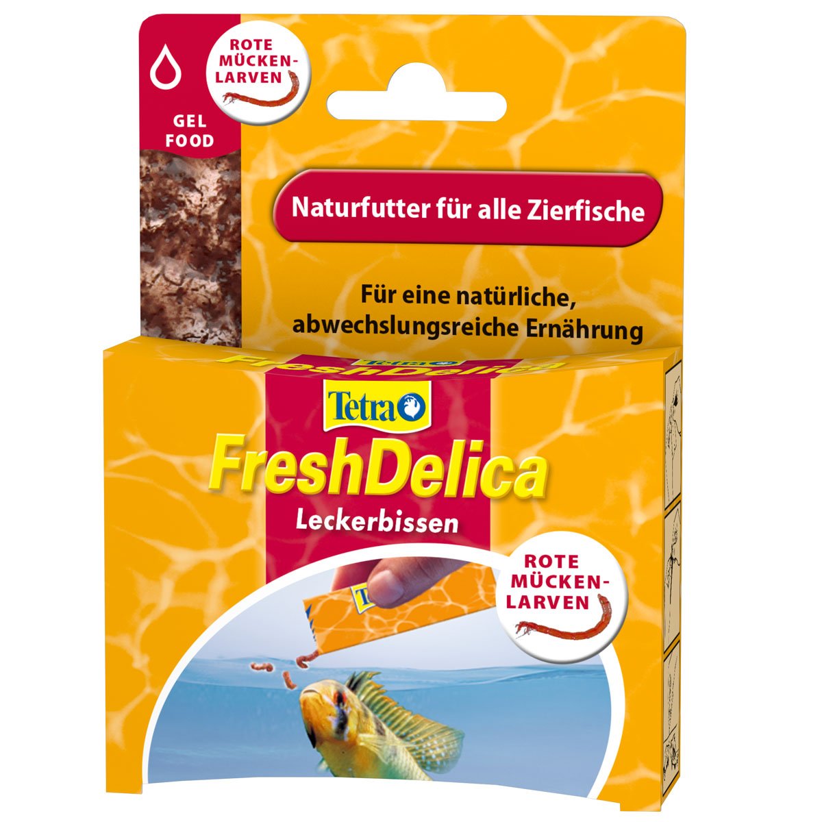 Tetra Gelfutter FreshDelica Rote Mückenlarven 48g von Tetra