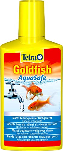 Tetra Goldfish AquaSafe - Wasseraufbereiter macht Leitungswasser fischgerecht für gesunde Goldfische, 250 ml Flasche von Tetra