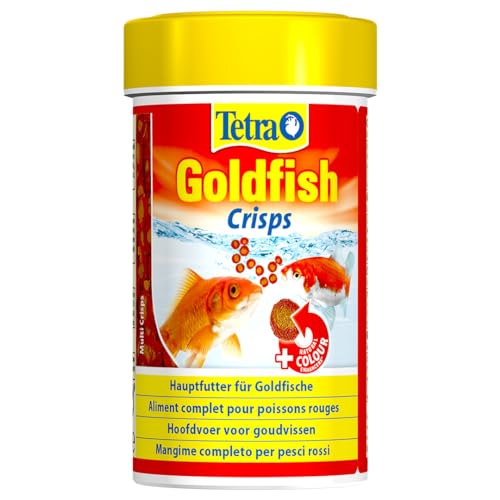 Tetra Goldfish Crisps - Fischfutter in Crisp-Form für alle Goldfische und andere Kaltwasserfische, 250 ml Dose von Tetra