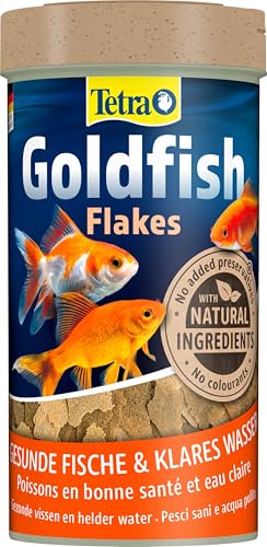 Tetra Goldfish Flakes - Flocken-Fischfutter für alle Goldfische und andere Kaltwasserfische, 250 ml Dose von Tetra