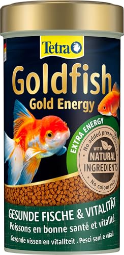 Tetra Goldfish Gold Energy - Premium Granulat-Fischfutter für mehr Energie und Vitalität, für alle Goldfische und andere Kaltwasserfische, 250 ml Dose von Tetra