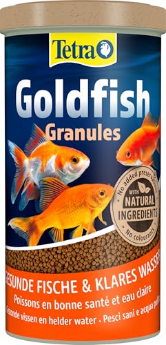 Tetra Goldfish Granules - Granulat-Fischfutter für alle Goldfische und andere Kaltwasserfische, 1 L Dose von Tetra