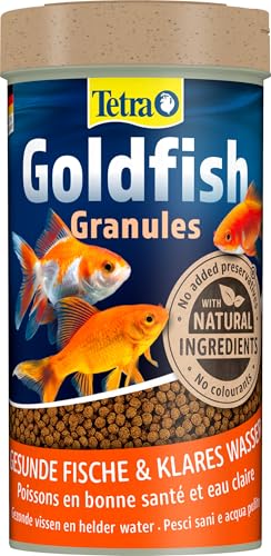 Tetra Goldfish Granules - Granulat-Fischfutter für alle Goldfische und andere Kaltwasserfische, 250 ml Dose von Tetra