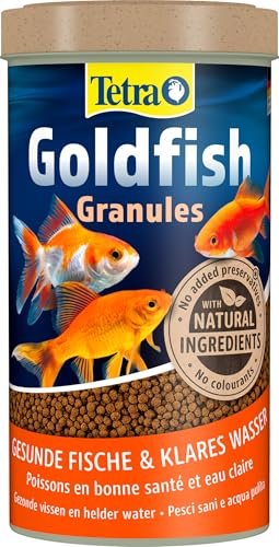 Tetra Goldfish Granules - Granulat-Fischfutter für alle Goldfische und andere Kaltwasserfische, 500 ml Dose von Tetra