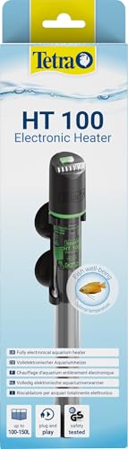 Tetra HT 100 Heizer für 100-150 L Aquarien - leistungsstarker Aquarienheizer zur Abdeckung unterschiedlicher Leistungsstufen mit Temperatureinstellknopf von Tetra